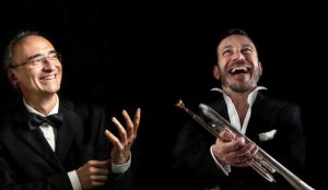 Il pianista Fabrizio Viti e il trombettista Luca Seccafieno
