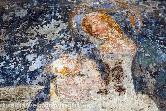 Viterbo - L'affresco di Matteo Giovannetti