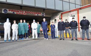 Terni - La polizia all'ospedale Santa Maria