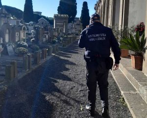 I controlli al cimitero di Tuscania