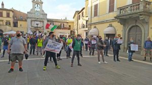 Sutri - La protesta dei ristoratori