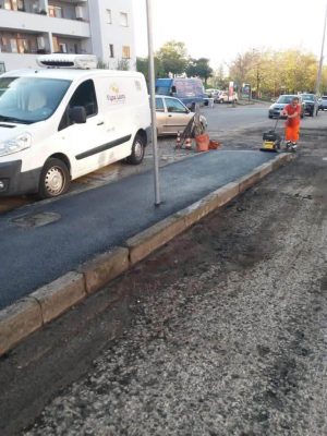 Viterbo - I lavori in via Carlo Cattaneo