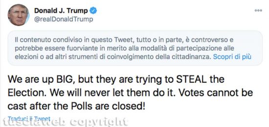 Il tweet di Trump che è stato banana da Twitter