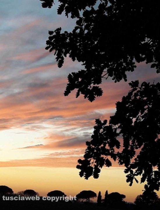 Il tramonto come in un dipinto