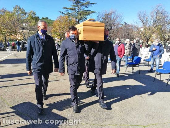 Villa San Giovanni in Tuscia - I funerali di Maurizio Cupelli