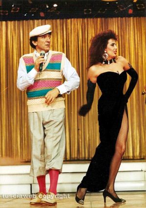 Elisabetta Lupetti con Gigi Proietti