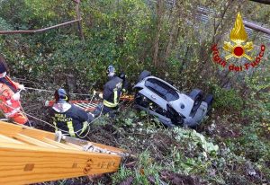 Montoggio - L'intervento dei vigili del fuoco