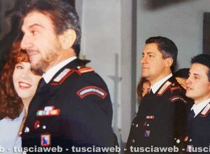 Viterbo - Stefania Sandrelli, Gigi Proietti e Maurizio Iannaccone sul set del Maresciallo Rocca