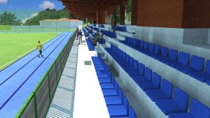 Vetralla - Il rendering del progetto per il campo scolastico