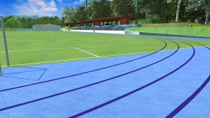 Vetralla - Il rendering del progetto per il campo scolastico