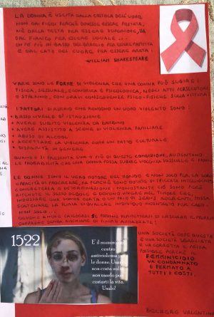 Tarquinia - Un elaborato sulla Violenza di genere dell'istituto San Benedetto
