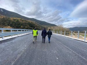 Giancarlo Cancellieri, viceministro alle Infrastrutture in visita al cantiere della Terni-Rieti