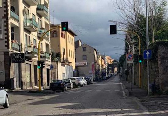 Viterbo - La città vuota, fotografata dal sindaco Arena