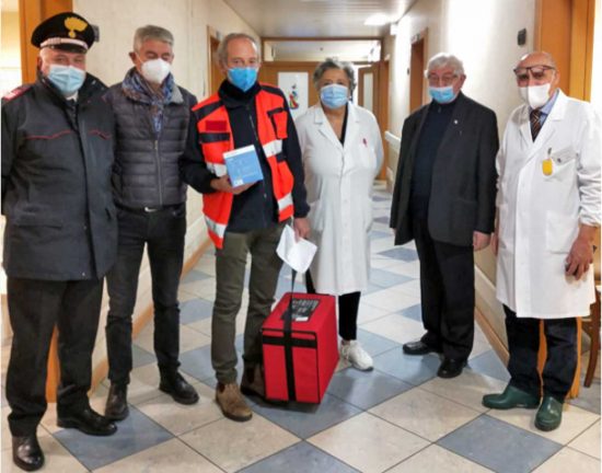 Montefiascone - L'arrivo dei vaccini a Villa Santa Margherita