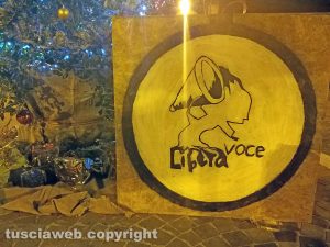 Montefiascone - L'albero di Natale al Belvedere di Libera Voce
