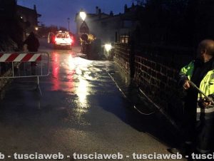 Bassano in Teverina - Muro crollato in via Regina Elena, riaperta la strada