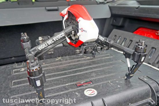 Viterbo - Il drone Maverick enterprise 