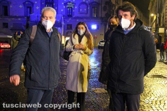 Viterbo - Il sindaco Giovanni Arena con gli assessori Alessia Mancini e Marco De Carolis