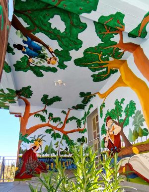 Il nuovo murales in 3D a Sant'Angelo di Roccalvecce