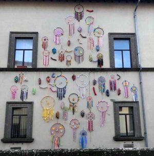 Viterbo - Palazzo del Drago -  L'installazione Metamorfosi