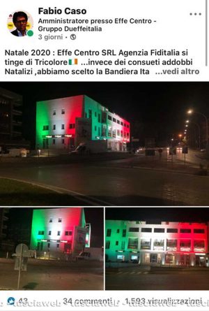 Il post di Fabio Caso sull'iniziativa di Fiditalia