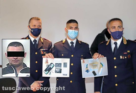 Viterbo - Polizia - Operazione Nuova alba - Nel riquadro: Julian Tare
