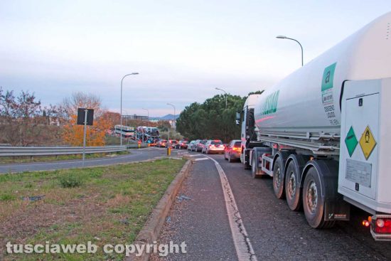 Viterbo - Traffico a nord della città