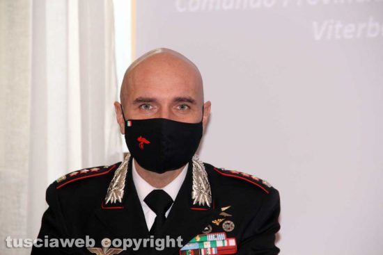 Il comandante provinciale dei carabinieri Andrea Antonazzo
