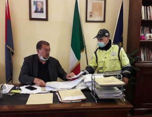Il presidente Aeopc Sacripanti e il sindaco Giulivi