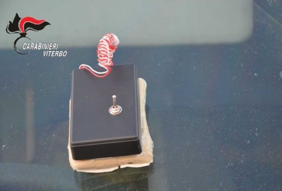 La bomba utilizzata per il colpo al portavalori