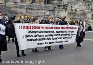 Roma - La protesta dei magistrati onorari