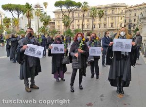 Roma - La protesta dei magistrati onorari