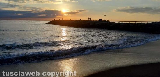 Tramonto a Montalto di Castro