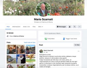 Fabrica di Roma - Il post Facebook del sindaco Mario Scarnati: "Il Coronavirus è colpa del diavolo"