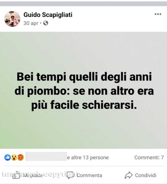 La pagina Facebook Guido Scapigliati