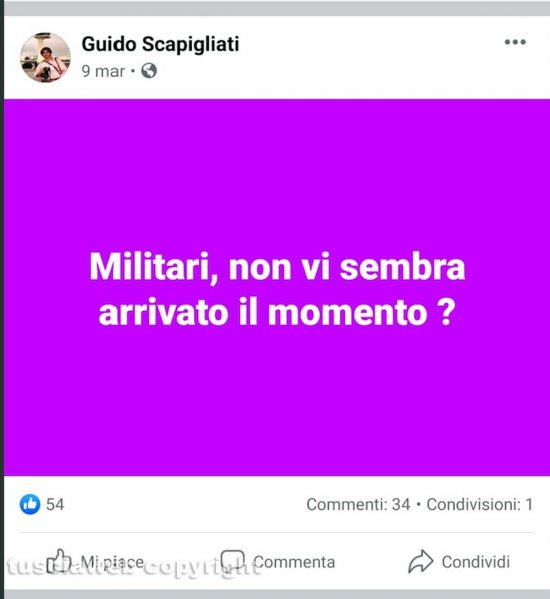 I post della pagina Facebook Guido Scapigliati