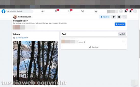 La pagina Facebook Guido Scapigliati