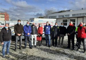 Civitavecchia - La consegna dei doni alla protezione civile