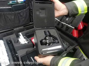 Viterbo - Il drone dei vigili del fuoco