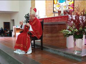 La messa in onore di Santa Barbara