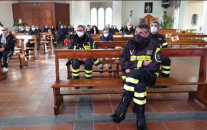 La messa in onore di Santa Barbara