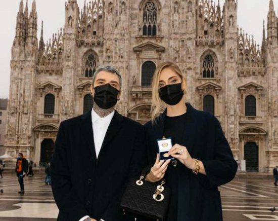 La consegna dell'Ambrogino d'oro a Chiara Ferragni e Fedez