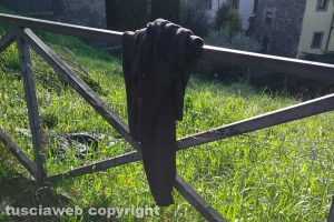 Viterbo - Rifiuti al parcheggio del Sacrario