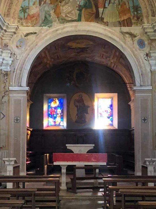 Orte - Bara scoperchiata nel convento di San Bernardino