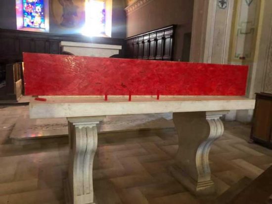 Orte - Bara scoperchiata nel convento di San Bernardino