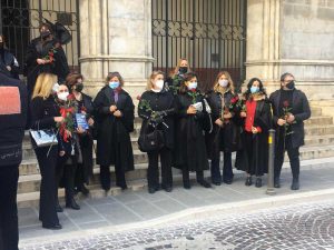 Perugia - Flash mob di protesta dei magistrati onorari