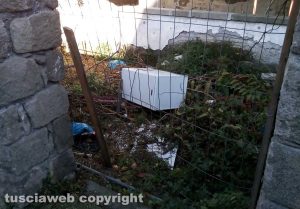 Viterbo - Incuria all'ex-lavatoio di via Signorelli