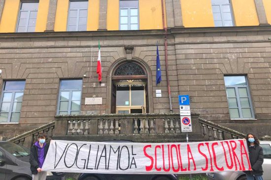 Viterbo - La manifestazione della Rete degli studenti medi