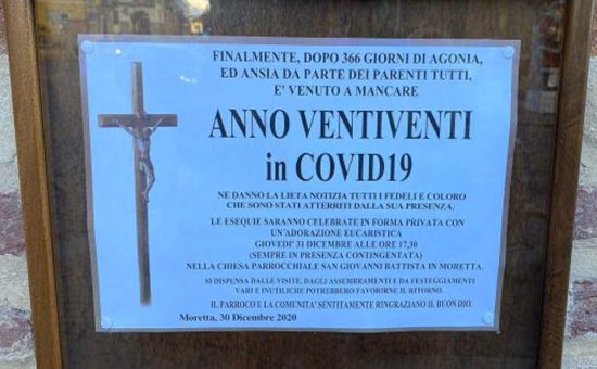 Cuneo - Il funerale per il 2020