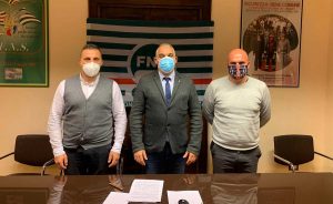 La segreteria della Fns Cisl Lazio